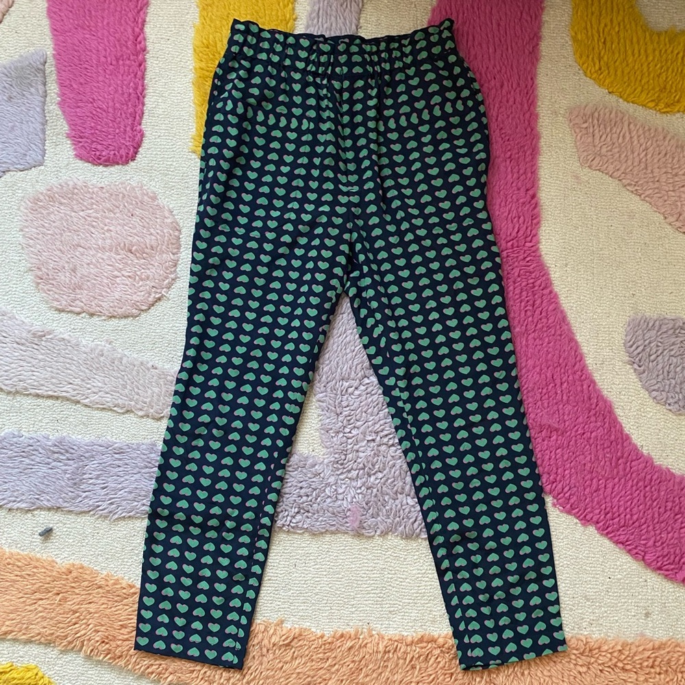 marc by marc jacobs heart print silk pants